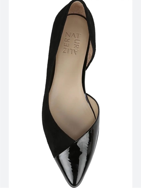 Naturalizer Shoes - NEW Naturalizer Hayden Half d'Orsay Black Pointed Flats Ballet Leather Sz 9.5